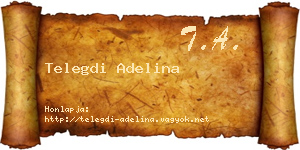 Telegdi Adelina névjegykártya